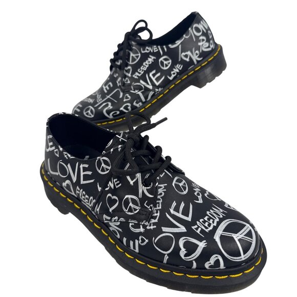 Dr. Martens 1461 Script Smooth Leather Oxford Shoes Size EU 37 US W 6 RARE! - Picture 9 of 12